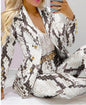 Women's Printed Coat & Trousers Two-Piece Set – 19 Prints, Casual Fashion Suit FitiqueFit