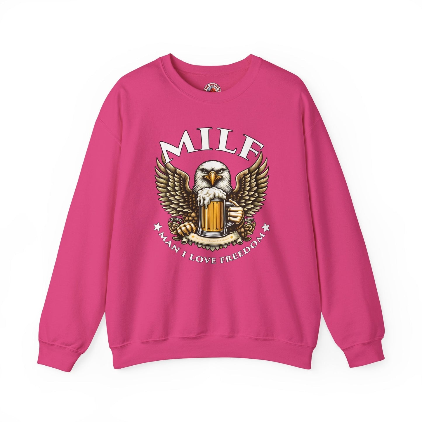 Man I Love Freedom Crewneck Sweatshirt The Devil's Pickle
