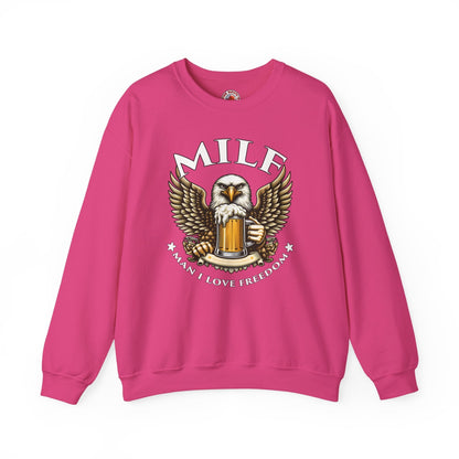 Man I Love Freedom Crewneck Sweatshirt The Devil's Pickle