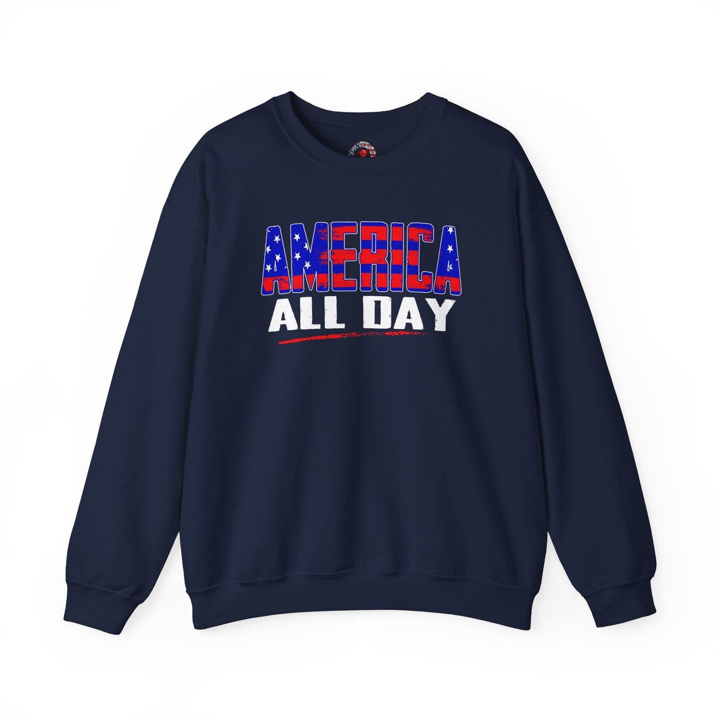 America All Day Crewneck Sweatshirt The Devil's Pickle