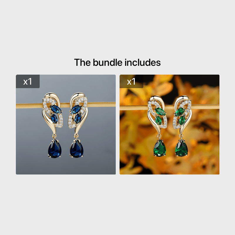 Romantic Flower Dangle Earrings Women Birthstone Party Earrings Jewelry Gifts NovaCart