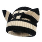 Women’s Thickened Acrylic Knitted Hat with Devil Ears | Cozy Beanie FitiqueFit