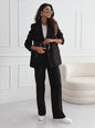 Women's Professional Blazer & Trousers Suit Set – Long Sleeve, Full Length FitiqueFit