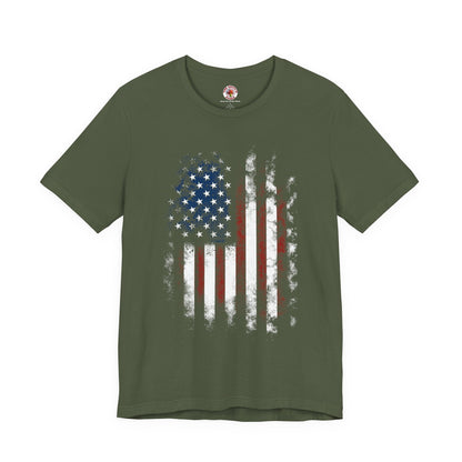 Distressed American Flag T-Shirt The Devil's Pickle