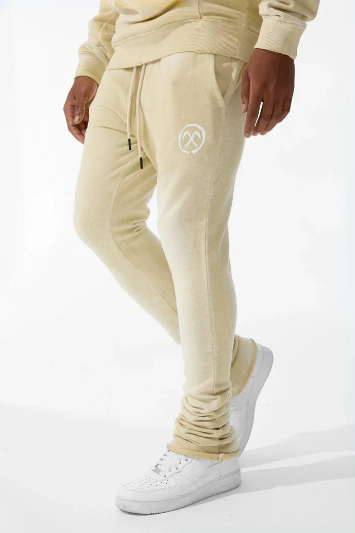 Jordan Craig Afterlife Stacked Sweatpants - Khaki Denim Exchange