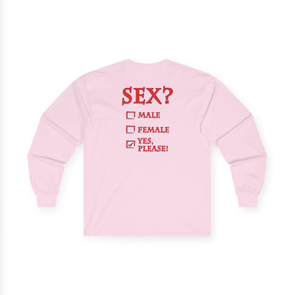 Sex? Yes, Please Long Sleeve Tee The Devil's Pickle
