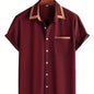 New Lightweight Casual Short-Sleeve Shirt for Men for Spring And Summer. NovaCart