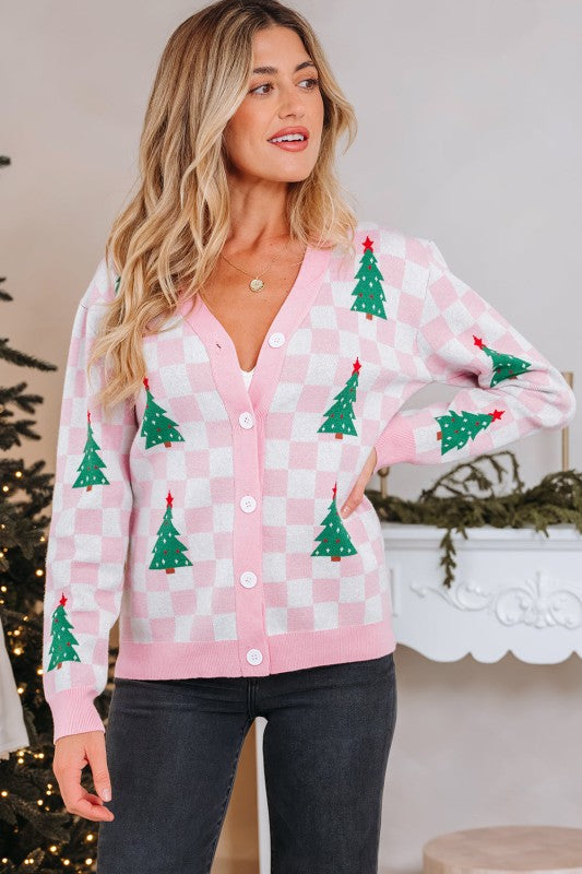 Ella Tree Pattern Cardigan Sweater Shop Style & More | Fresh Looks, Everyday Deals & Free Shipping