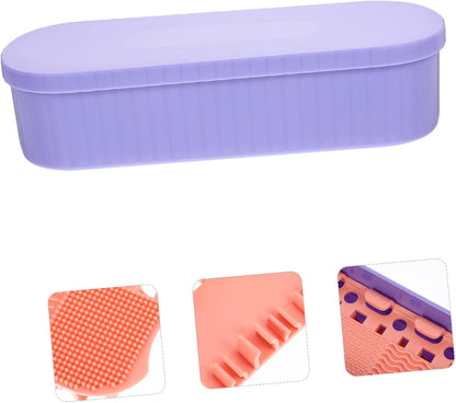 Makeup Brush Cleaning Box Portable Makeup Brush Drying Holder for to Clean and Organize Compact Design for Women