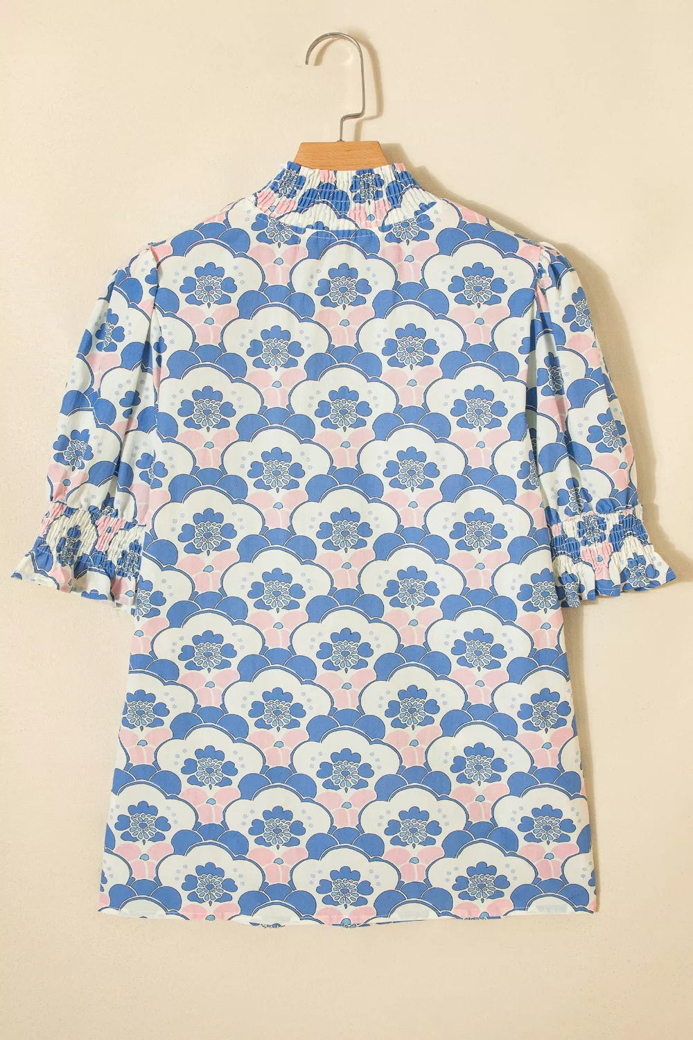 Floral Print Puff Sleeve Blouse New Era Fashion LLc