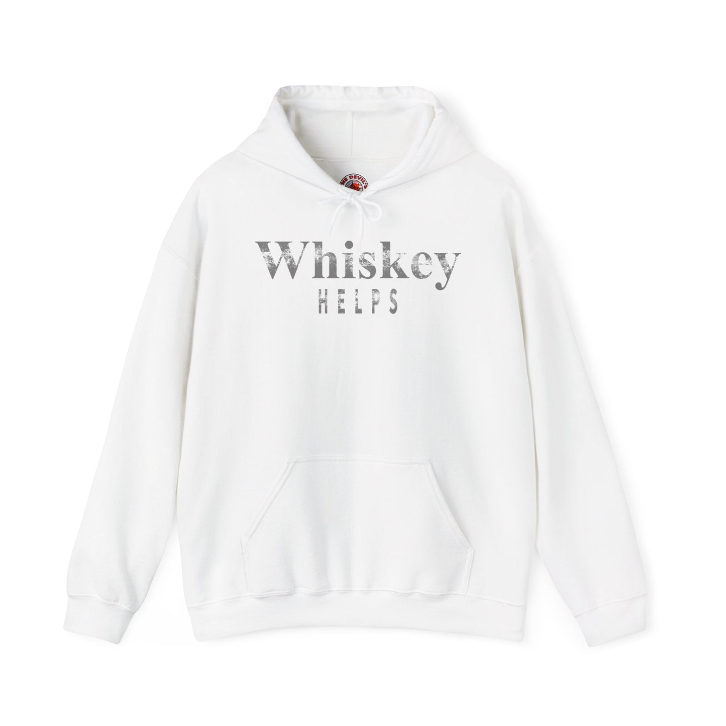Whiskey Helps Hooded Sweatshirt The Devil's Pickle