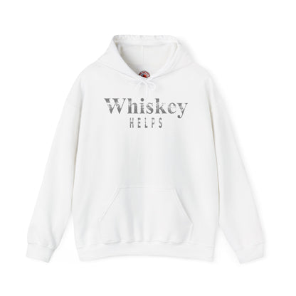 Whiskey Helps Hooded Sweatshirt The Devil's Pickle