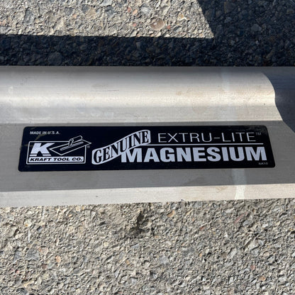 KRAFT TOOL CO. Extru-Lite Magnesium Paver 123.5” handle 144” x 4.5” screed CC291 PayWut