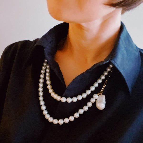 In Your Way Pearl And Chain Long Necklace Shop Style & More | Fresh Looks, Everyday Deals & Free Shipping