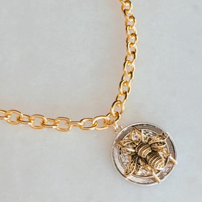 Bold And Antique Bee Chain Necklace Shop Style & More | Fresh Looks, Everyday Deals & Free Shipping
