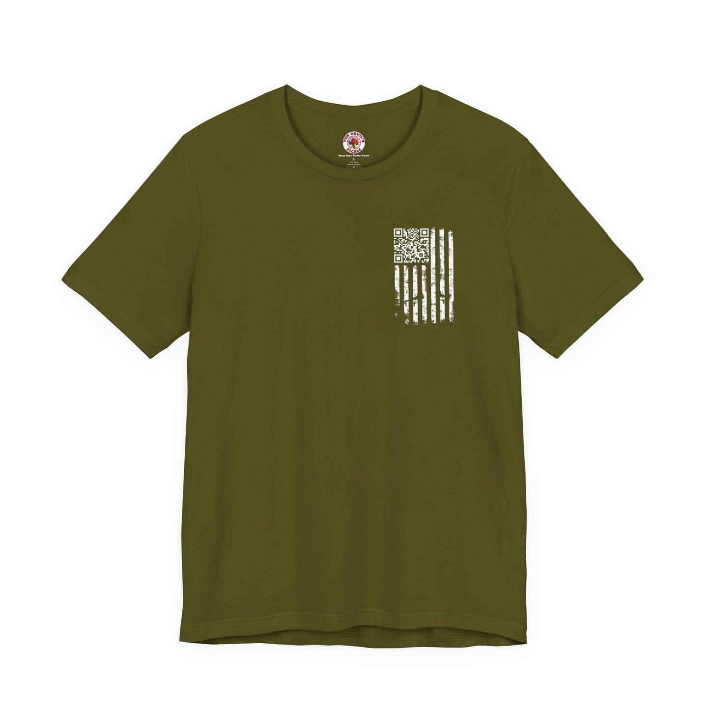 American Flag QR Code T-Shirt The Devil's Pickle