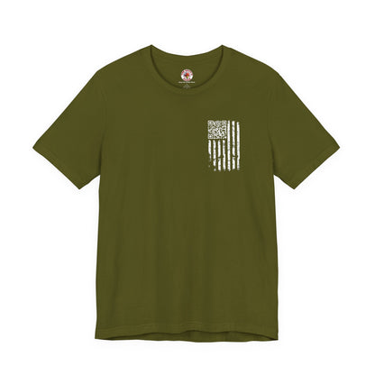 American Flag QR Code T-Shirt The Devil's Pickle