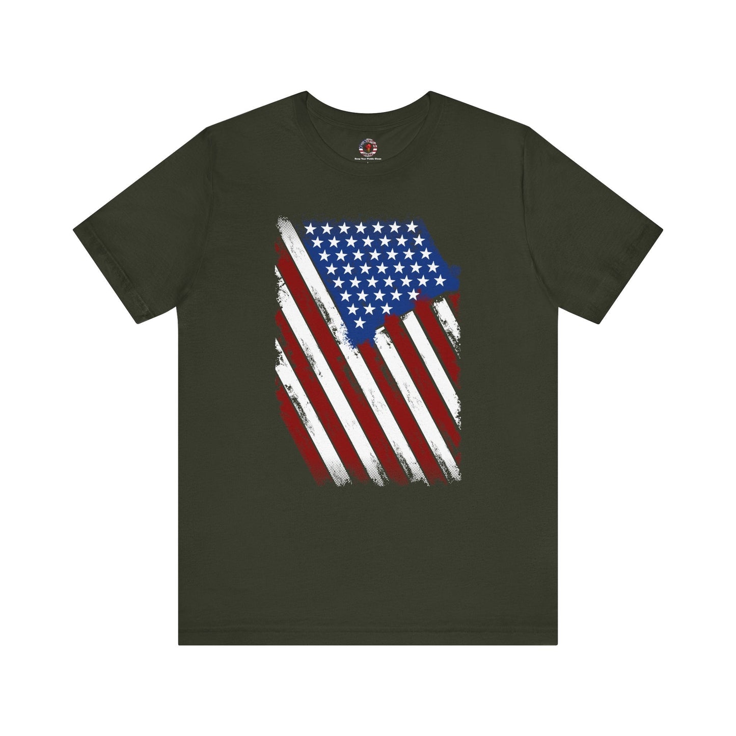 Distressed American Flag T-Shirt The Devil's Pickle
