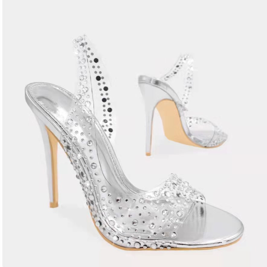 Plus Size Fish Mouth Stiletto Fashion Pointed Toe Women's Sandals See size chart under “more details” The Fashion Celestial