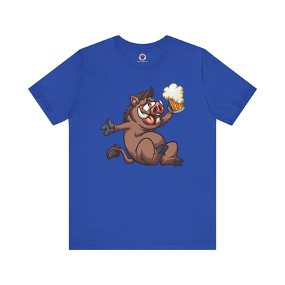 Beer Drinking Boar T-Shirt The Devil's Pickle
