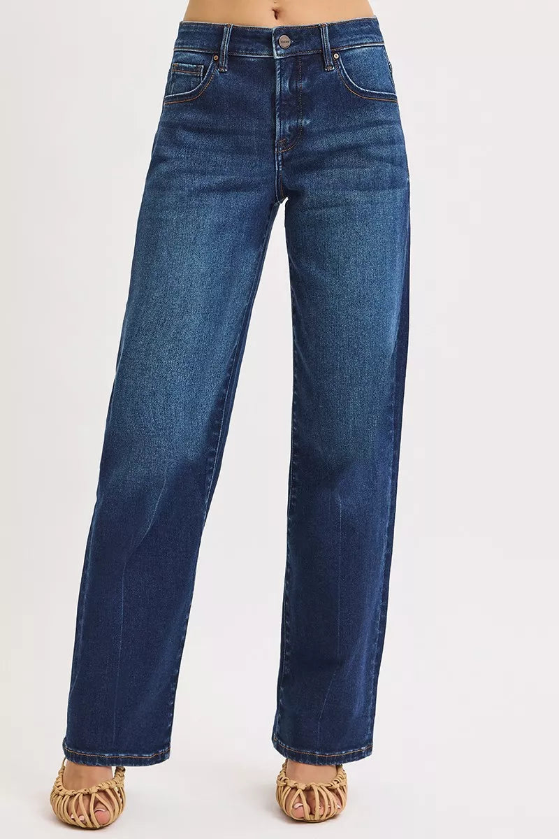 RISEN Mid Rise Wide Baggy Jeans West2East Surf