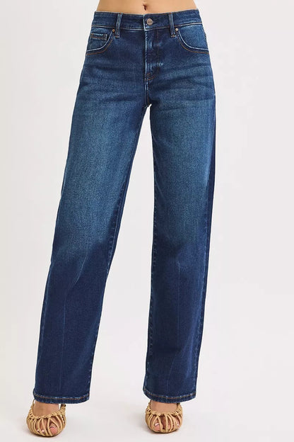 RISEN Mid Rise Wide Baggy Jeans West2East Surf
