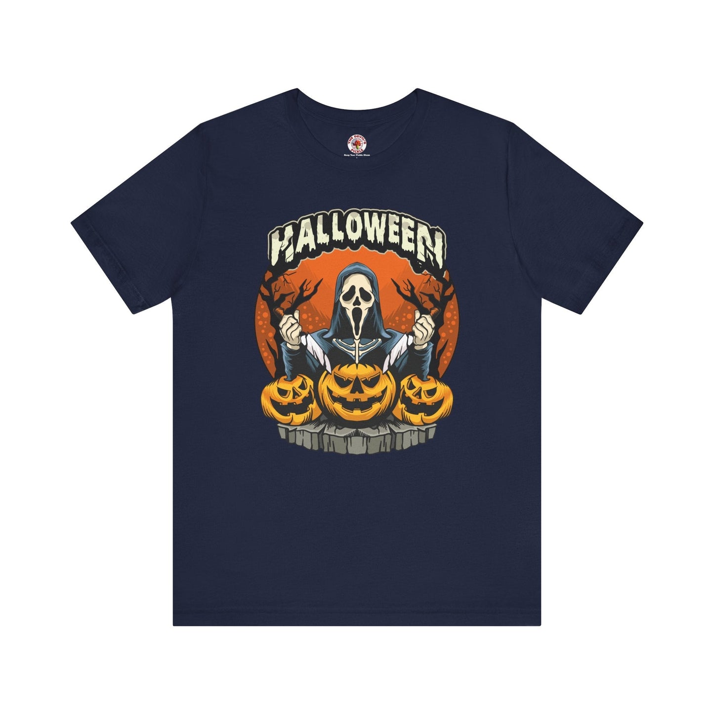 Screamer Killer Ghost Halloween T-Shirt The Devil's Pickle