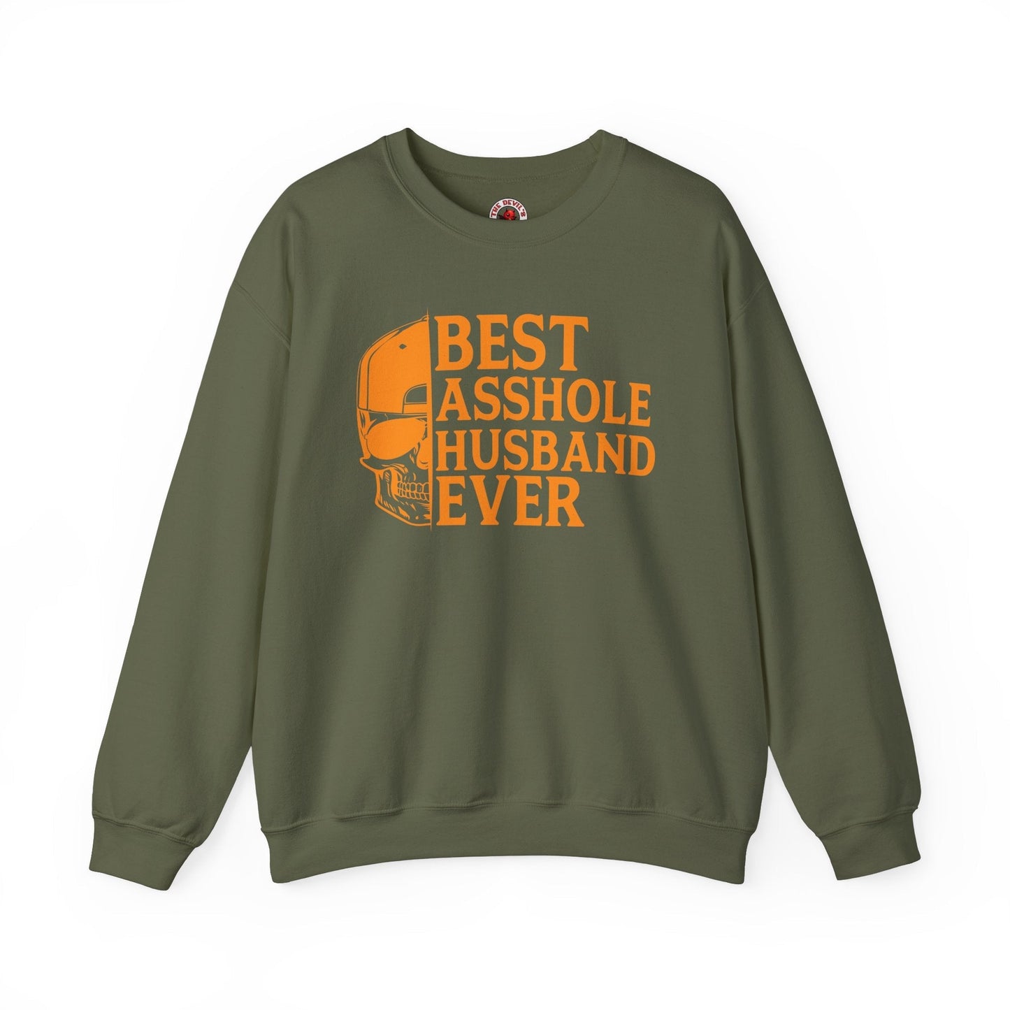 Best Asshole Husband Ever Crewneck Sweatshirt The Devil's Pickle
