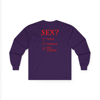 Sex? Yes, Please Long Sleeve Tee The Devil's Pickle