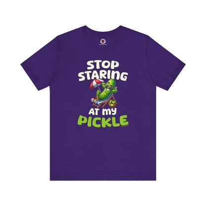 Stop Staring At My Pickle T-Shirt The Devil's Pickle