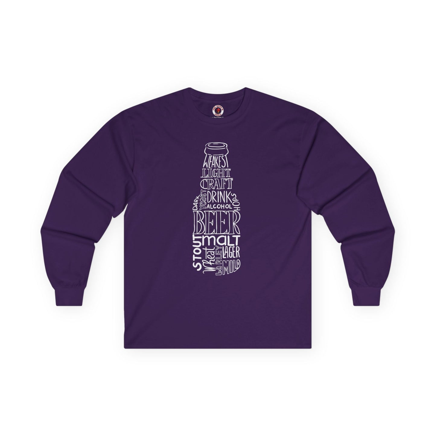 Beer Bottle of Words Long Sleeve Tee The Devil's Pickle