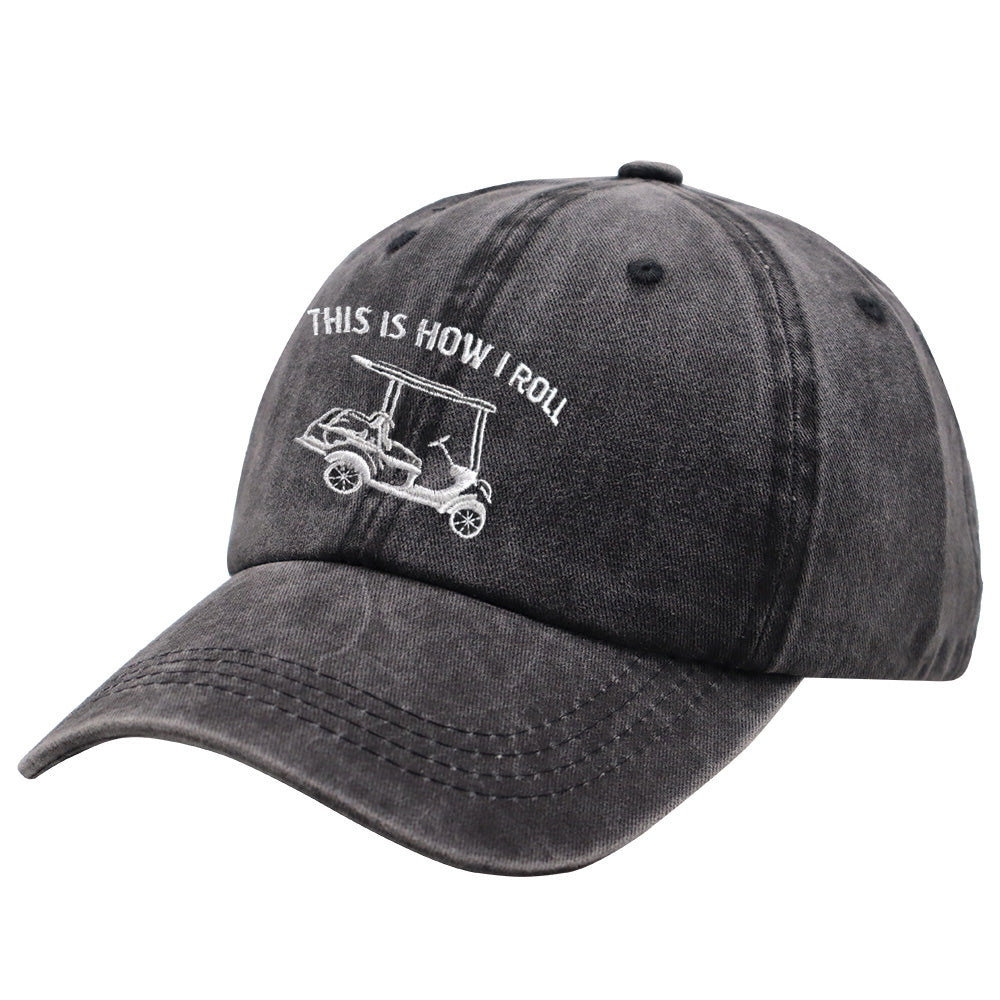 Funny Golf Cart Hat Adjustable Baseball Cap FitiqueFit