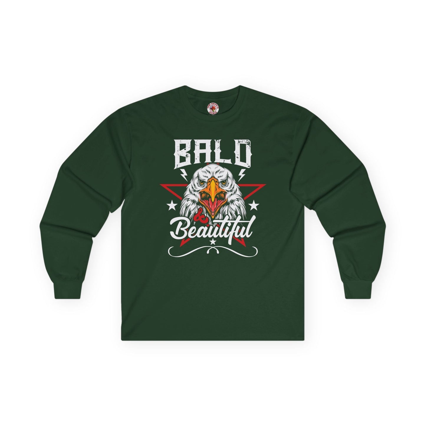 Bald And Beautiful Long Sleeve Tee The Devil's Pickle