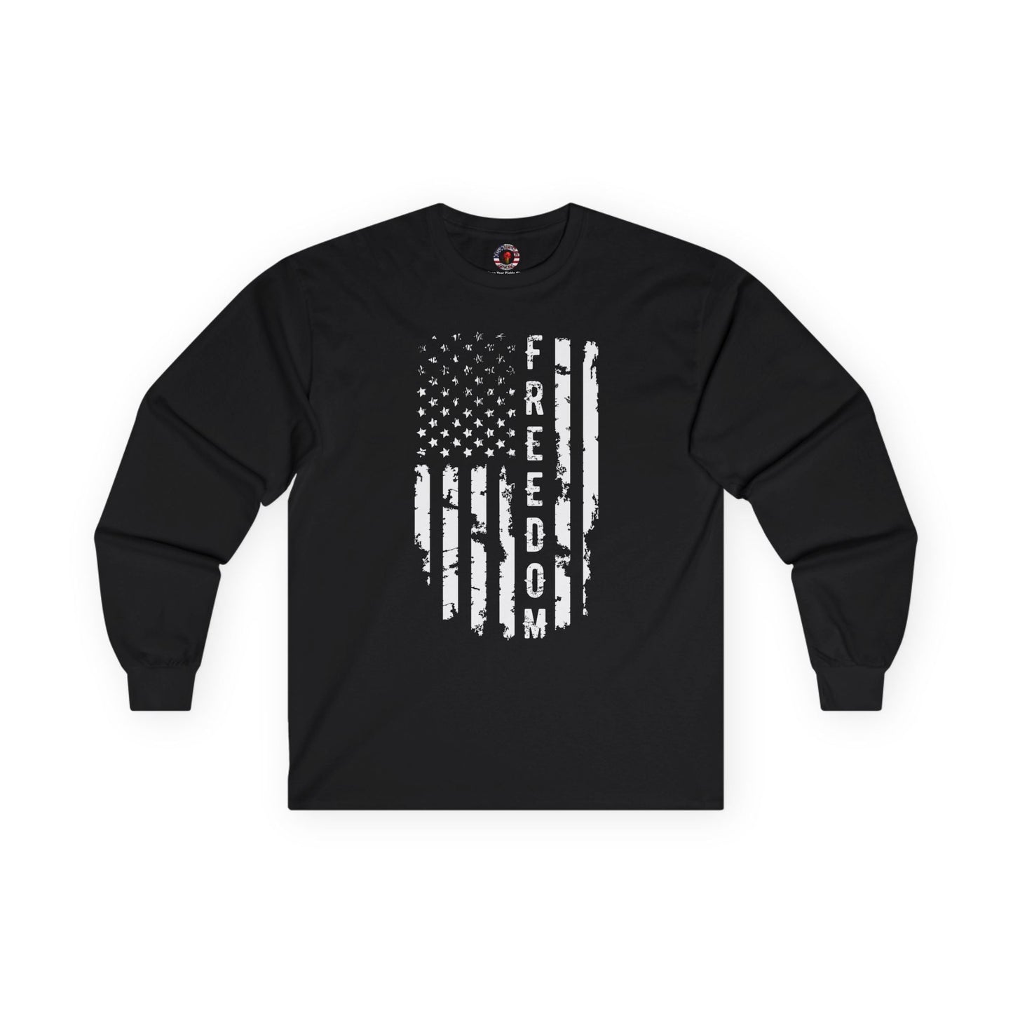 Freedom American Flag Long Sleeve Tee The Devil's Pickle