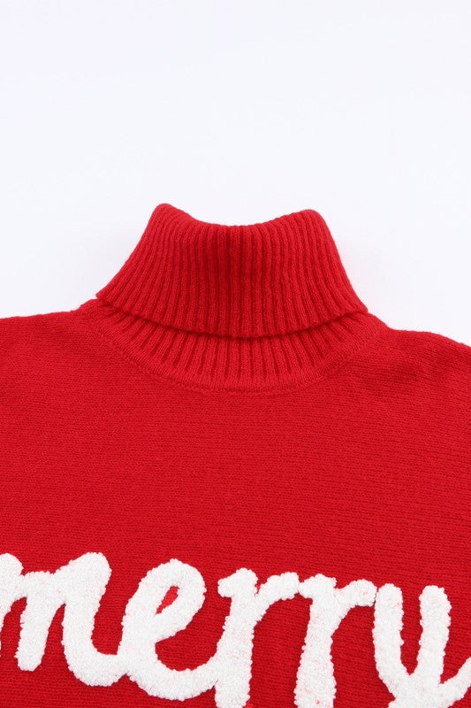 Christmas Merry Embroidered Puff Sleeve Turtleneck Shop Style & More | Fresh Looks, Everyday Deals & Free Shipping