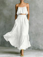 Women’s Two-Piece Flared Skirt Set – High-Waist Elegant Outfit FitiqueFit