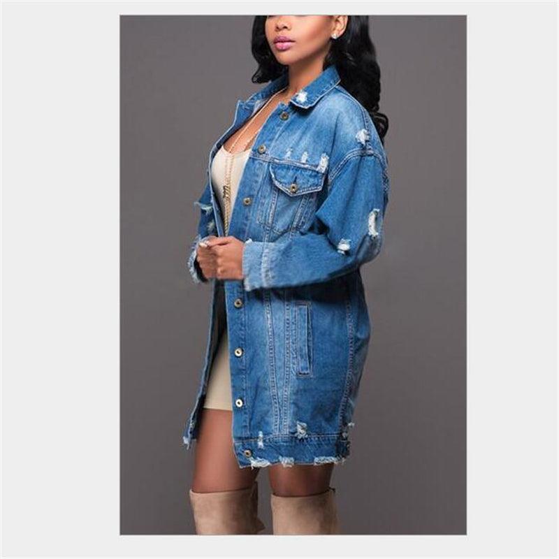Cowgirl Chic Boyfriend Denim Jacket | Distressed & Stylish Western Outerwear Country in My Heart