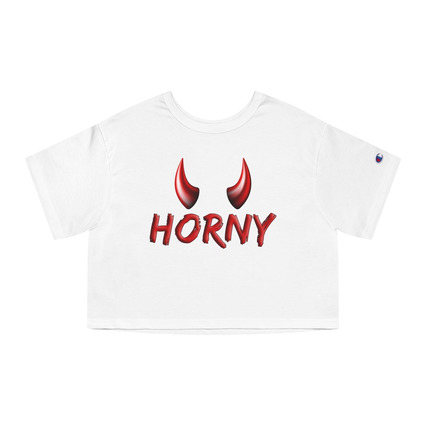 Horny Cropped T-Shirt The Devil's Pickle