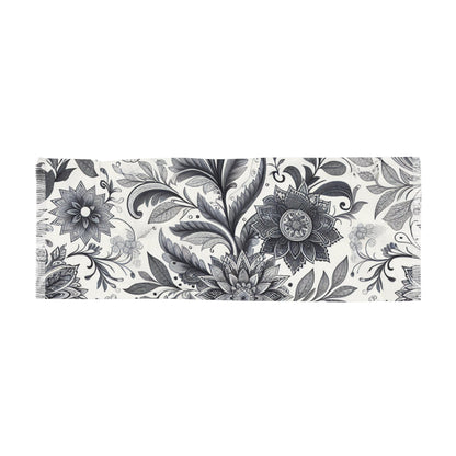 Elegant Floral Light Scarf | Fashion Accessory, Spring Outfit, Festival Wear, Gift for Mom, Trendy Wrap Grayceful LLC
