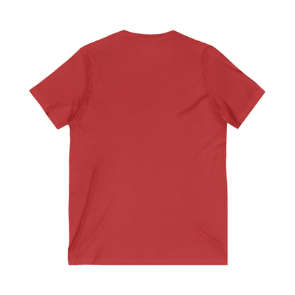 Unisex Jersey Short Sleeve V-Neck Tee Gray word puns Grayceful LLC