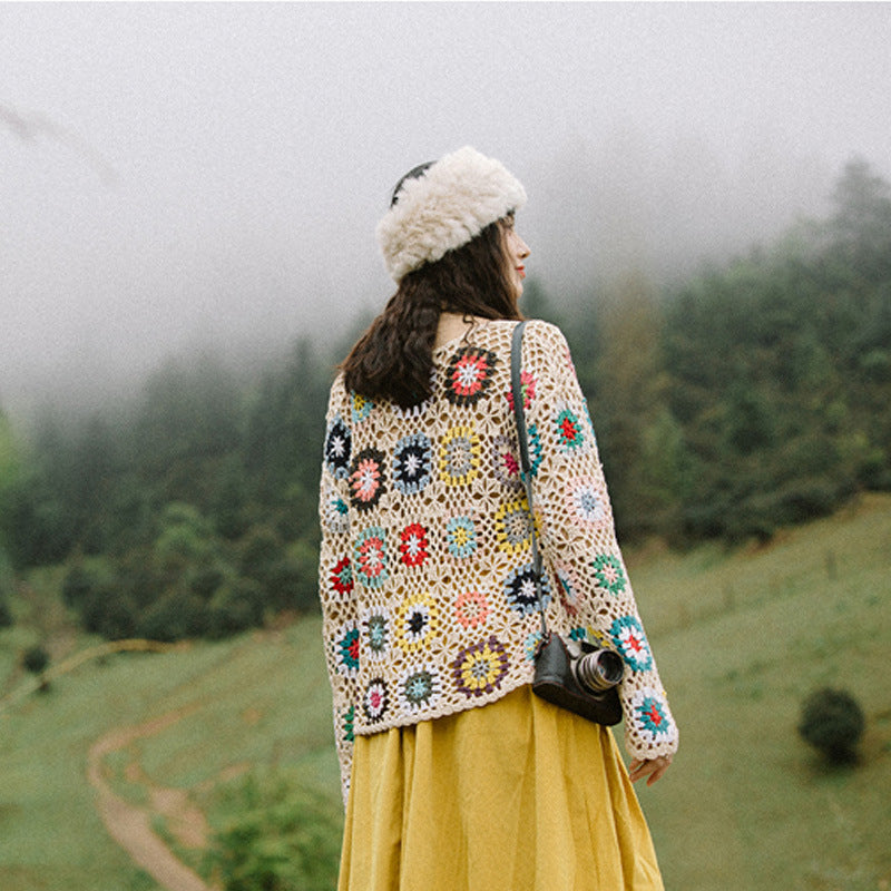 Women’s Hollow Hand Crochet Cardigan FitiqueFit