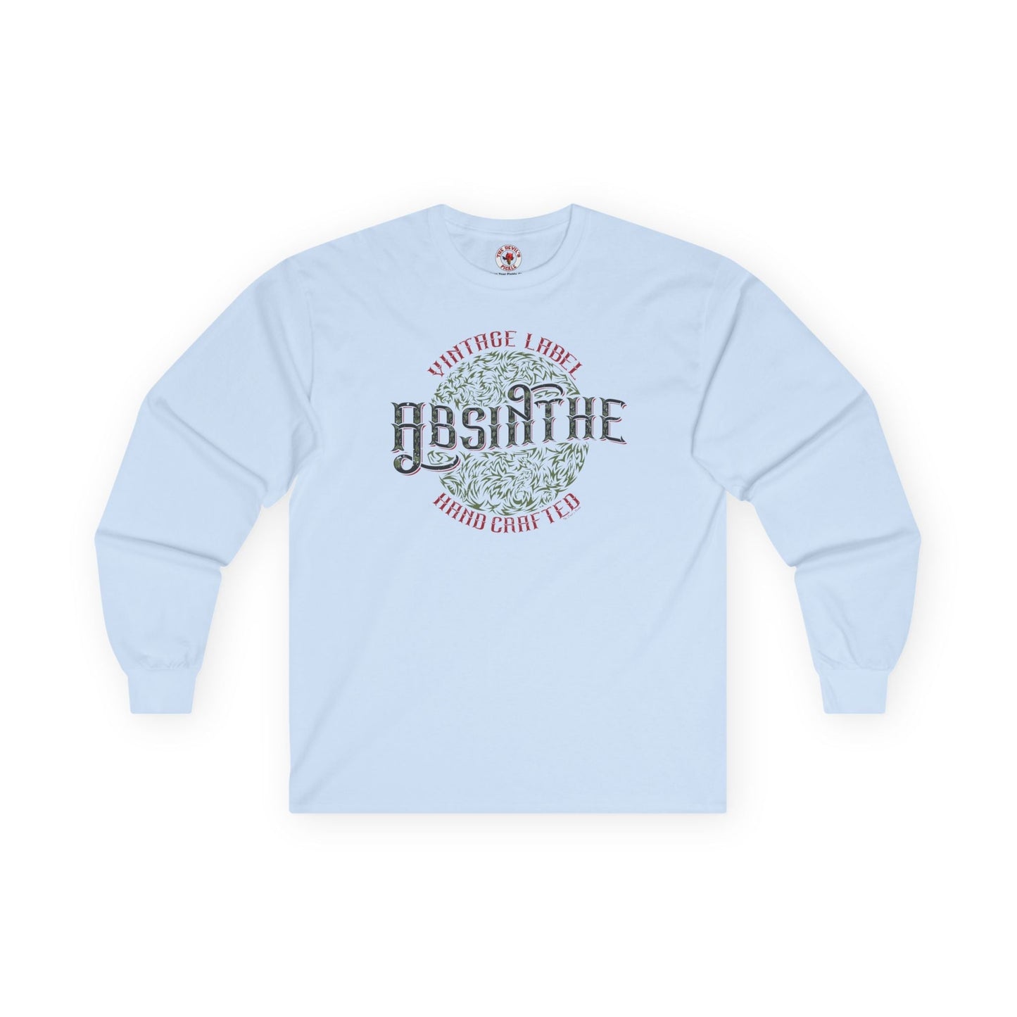 Vintage Label Absinthe Long Sleeve Tee The Devil's Pickle