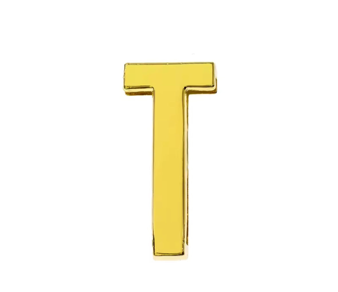 Scarf Slide Letters – 30mm – 14K Gold Non Tarnish Deep South Originals