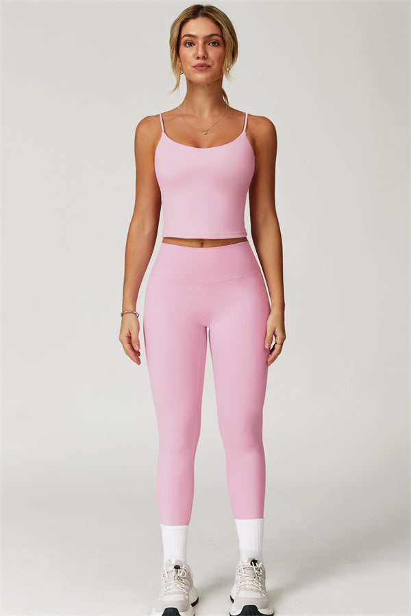 The Agile Crop Top Leggings 2-Piece Set Fitglutes Activewear Gymwear Sportswear & Workout Clothes