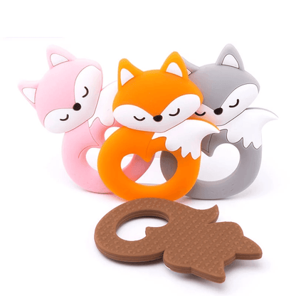 New Sets Baby Silicone Teether Rodent Silicone Animal Fox Teeth Chew Children Goods Stevvex