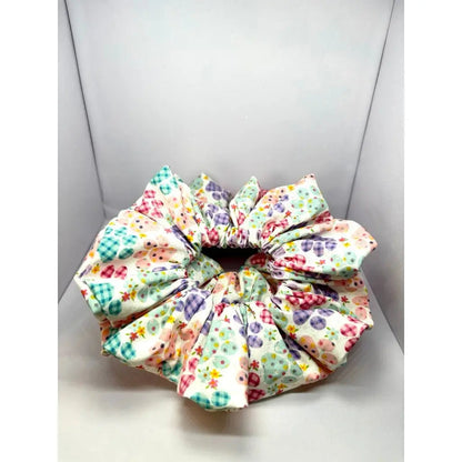 Pastel Paw Prints Spring Scrunchie Enchanted Scrunch