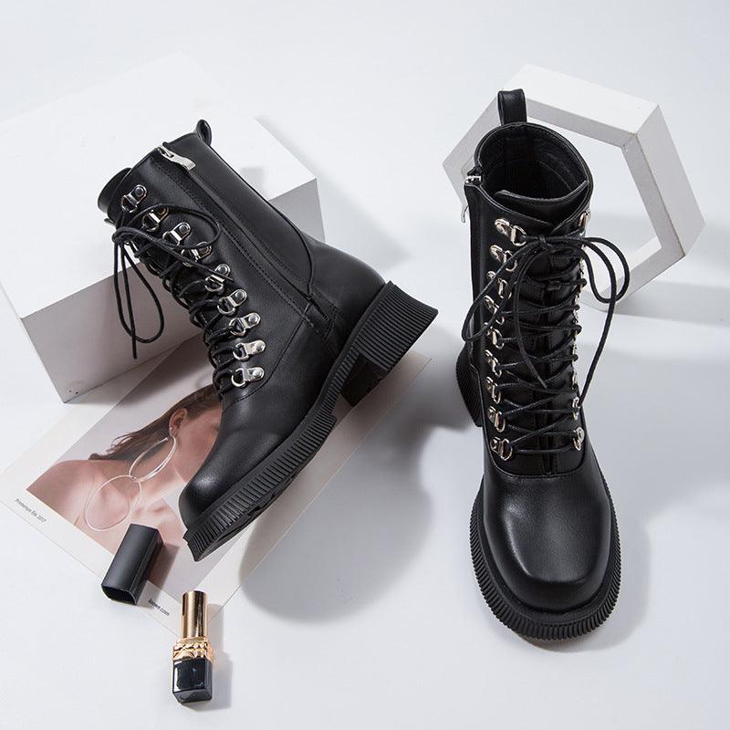 Black Knight Lace-Up Boots Country in My Heart