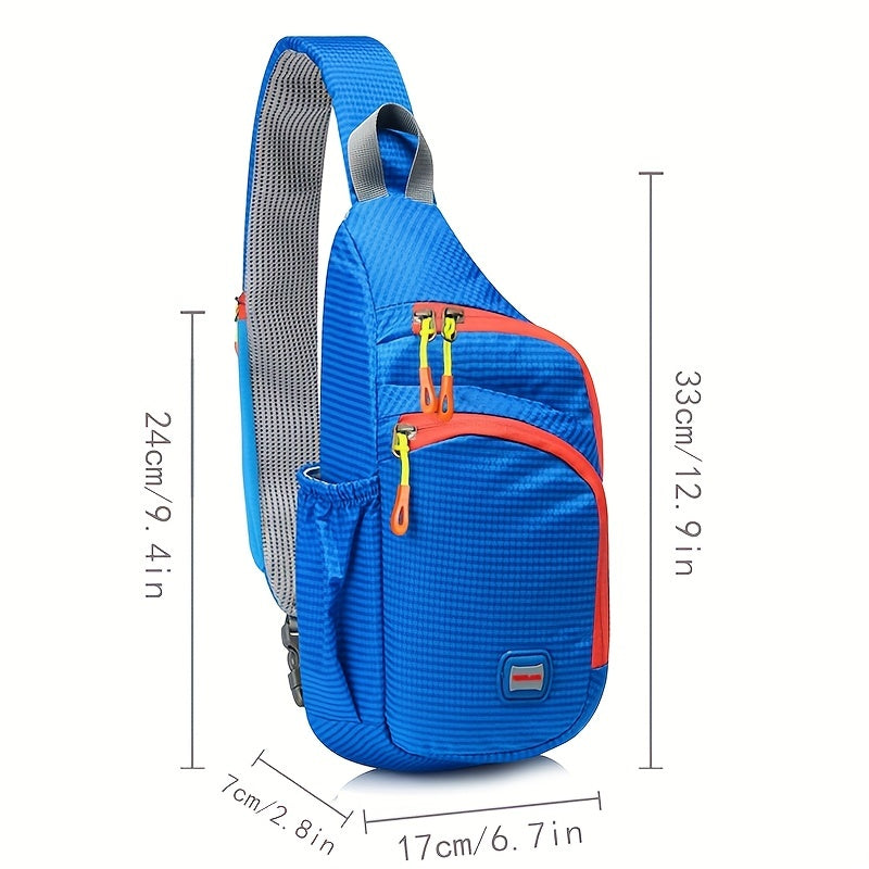 [Nylon Shoulder Bag] Nylon Shoulder Bag - Crossbody Chest Bag for Men and Women - Casual Sports Water Bottle Chest Bag - Outdoor Cycling Bag NovaCart