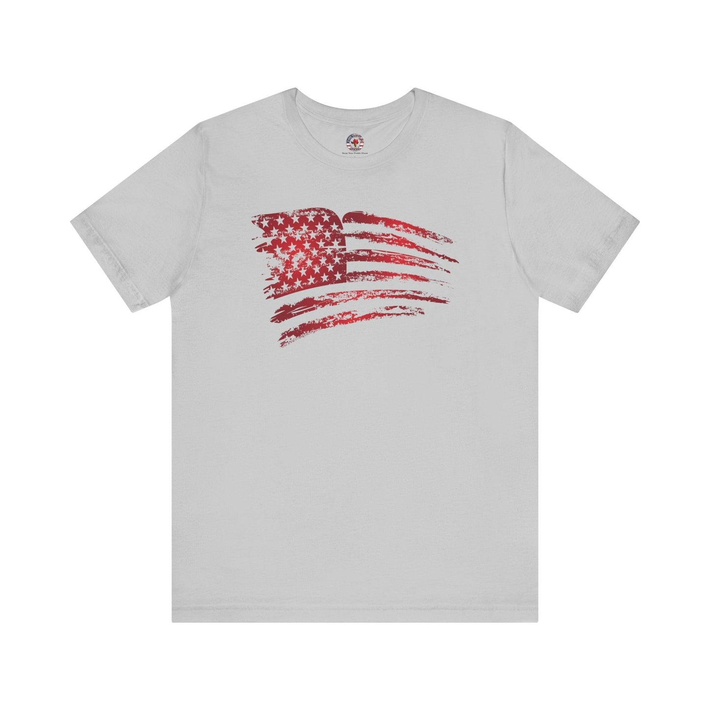 Red American Flag T-Shirt The Devil's Pickle