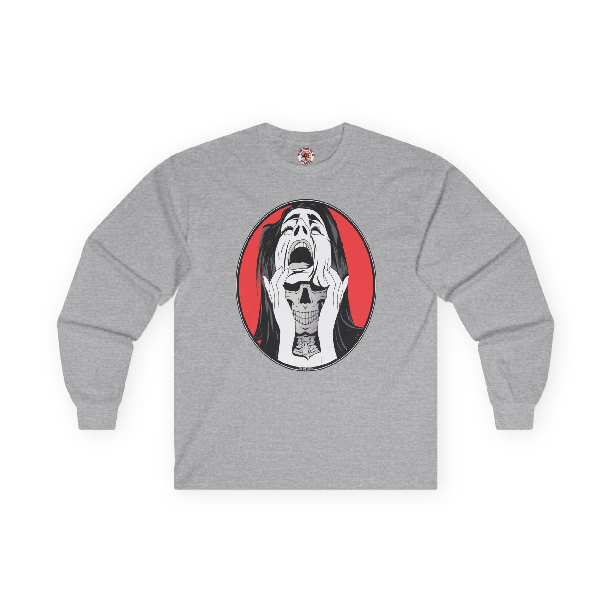 Skull Woman Long Sleeve Tee The Devil's Pickle